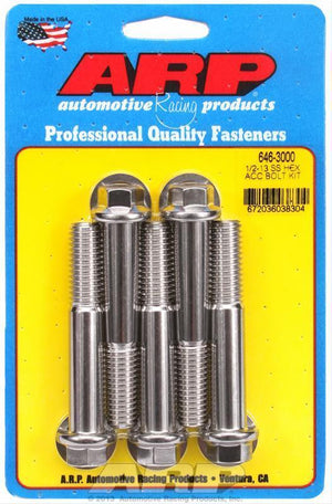 ARP Fasteners ARP646-3000 646-3000 1/2-13 X 3.000 Hex SS Bolts