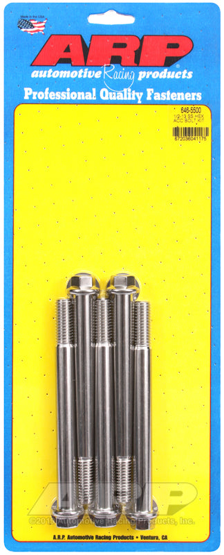 ARP 646-5500 1/2-13 X 5.500 Hex SS Bolts