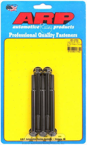 ARP 651-3750 5/16-18 X 3.750 Hex Black Oxide Bolts
