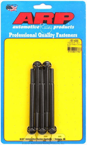 ARP 651-4000 5/16-18 X 4.000 Hex Black Oxide Bolts