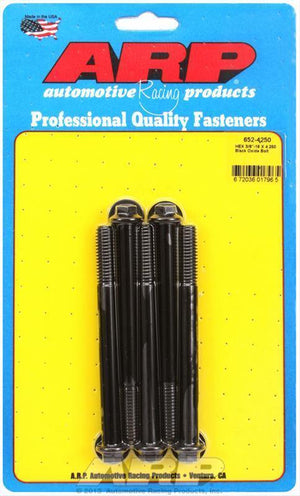 ARP 652-4250 3/8-16 X 4.250 Hex Black Oxide Bolts