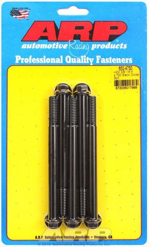 ARP 652-4750 3/8-16 X 4.750 Hex Black Oxide Bolts
