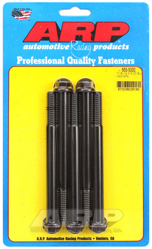 ARP 655-5000 7/16-14 X 5.000 Hex 1/2 Wrenching Black Oxide Bolts