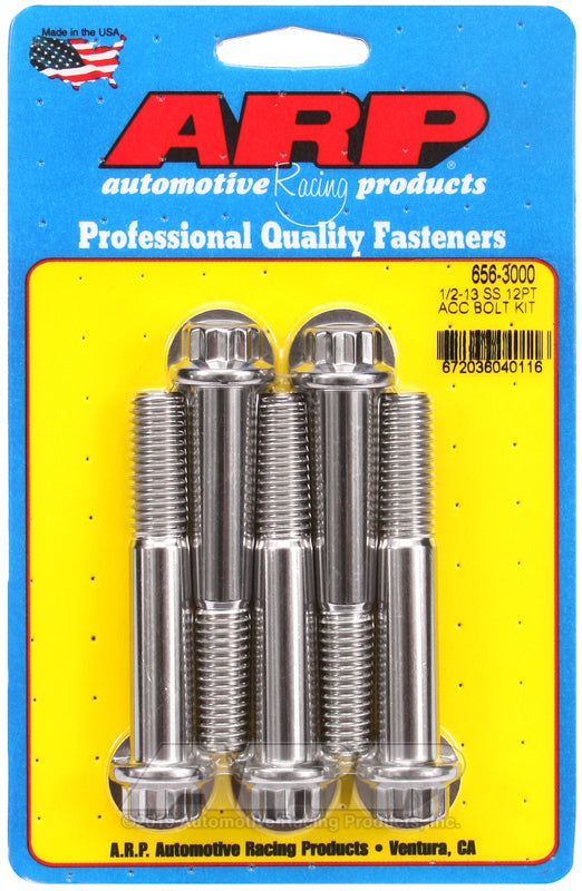 ARP 656-3000 1/2-13 X 3.000 12PT SS Bolts