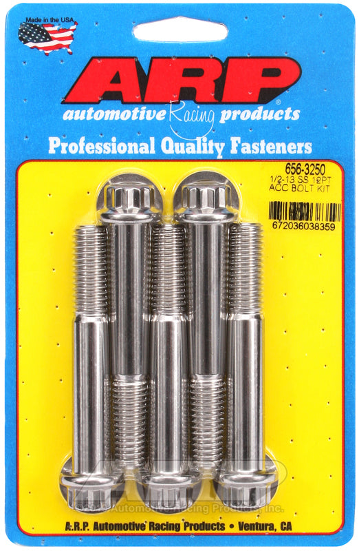 ARP 656-3250 1/2-13 X 3.250 12PT SS Bolts
