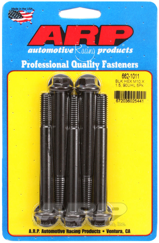 ARP 662-1011 M10 X 1.50 X 90 Hex Black Oxide Bolts