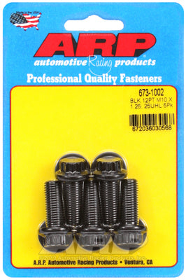 ARP 673-1002 M10 X 1.25 X 25 12PT Black Oxide Bolts