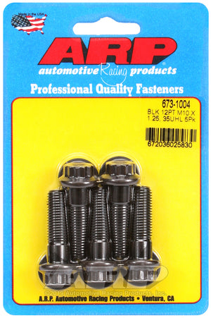 ARP 673-1004 M10 X 1.25 X 35 12PT Black Oxide Bolts