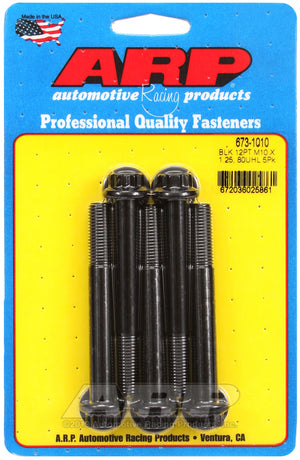 ARP 673-1010 M10 X 1.25 X 80 12PT Black Oxide Bolts
