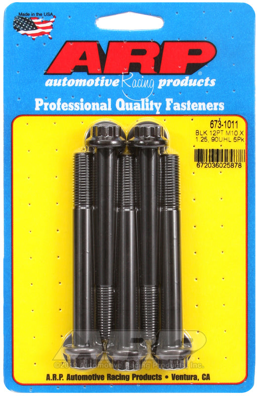 ARP 673-1011 M10 X 1.25 X 90 12PT Black Oxide Bolts