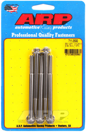 ARP 711-3500 1/4-28 X 3.500 12PT SS Bolts
