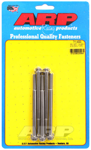 ARP 711-4000 1/4-28 X 4.000 12PT SS Bolts