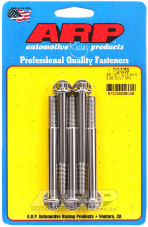 ARP 712-3250 5/16-24 X 3.250 12PT SS Bolts