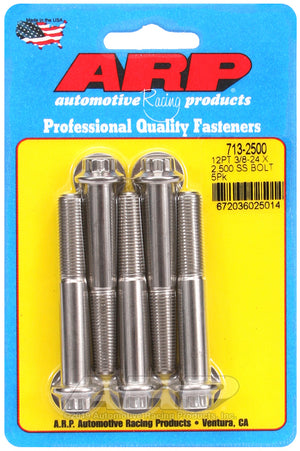 ARP 713-2500 3/8-24 X 2.500 12PT SS Bolts