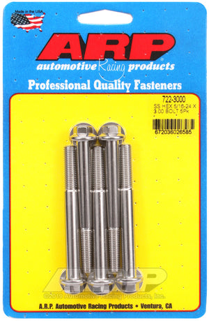 ARP 722-3000 5/16-24 X 3.000 Hex SS Bolts