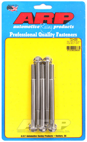 ARP 722-4250 5/16-24 X 4.250 Hex SS Bolts