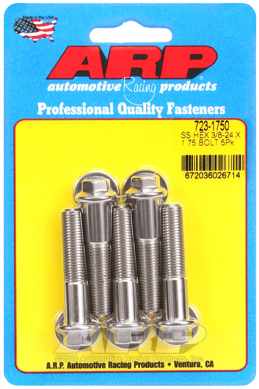 ARP 723-1750 3/8-24 X 1.750 Hex SS Bolts