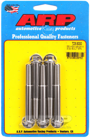 ARP 723-3000 3/8-24 X 3.000 Hex SS Bolts