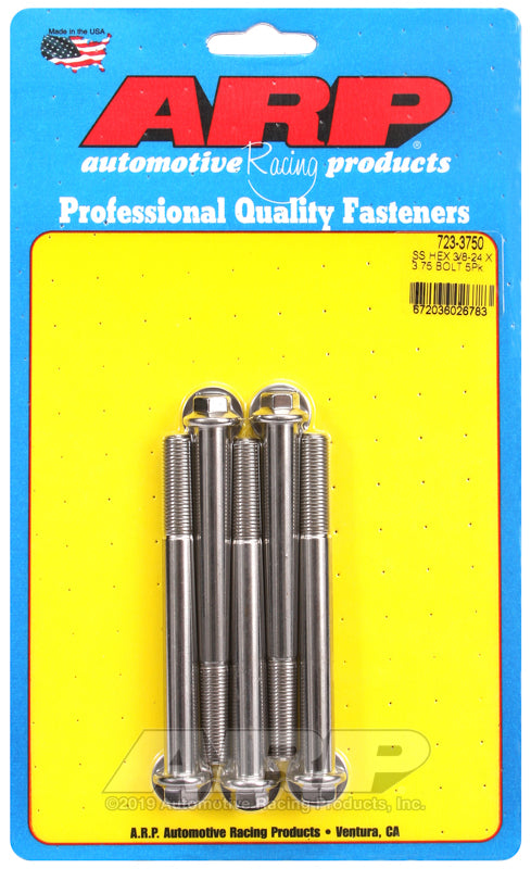 ARP 723-3750 3/8-24 X 3.750 Hex SS Bolts