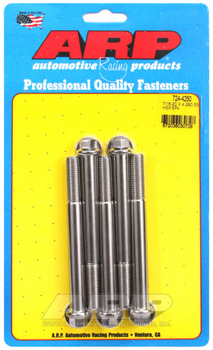 ARP 724-4250 7/16-20 X 4.250 Hex SS Bolts