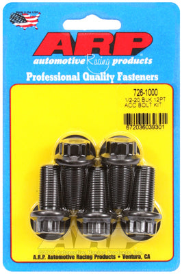 ARP 726-1000 1/2-20 X 1.000 12PT Black Oxide Bolts