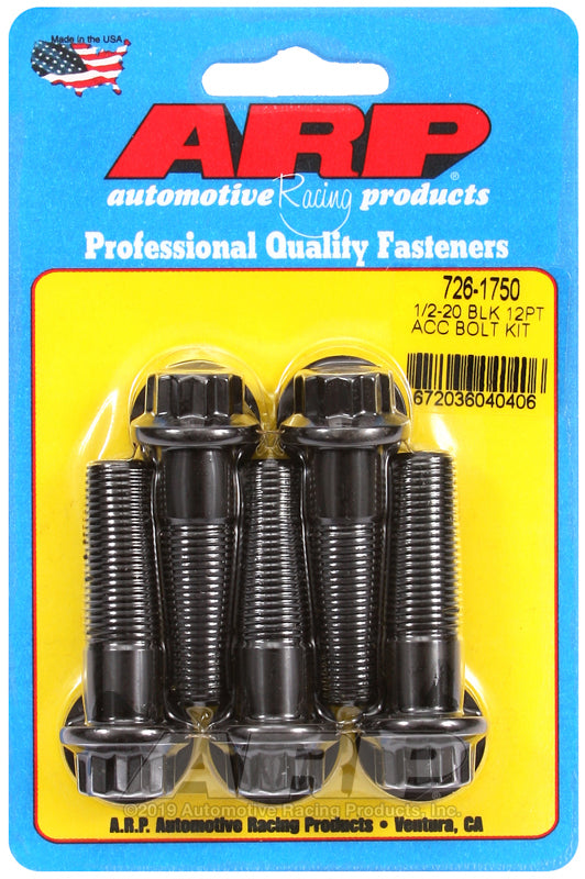 ARP 726-1750 1/2-20 X 1.750 12PT Black Oxide Bolts