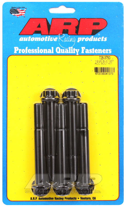 ARP Fasteners ARP726-3750 726-3750 1/2-20 X 3.750 12PT Black Oxide Bolts