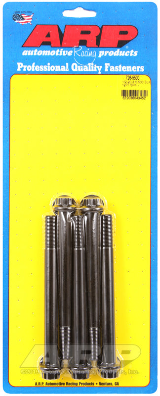 ARP 726-5500 1/2-20 X 5.500 12PT Black Oxide Bolts