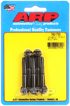 ARP 740-1750 1/4-28 X 1.750 12PT Black Oxide Bolts