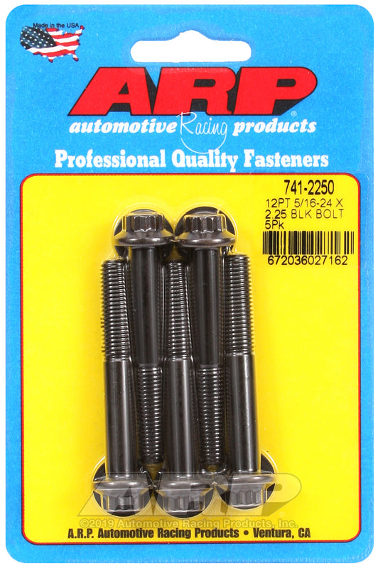 ARP 741-2250 5/16-24 X 2.250 12PT Black Oxide Bolts