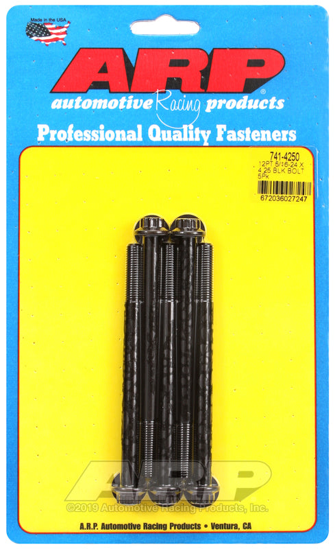 ARP 741-4250 5/16-24 X 4.250 12PT Black Oxide Bolts