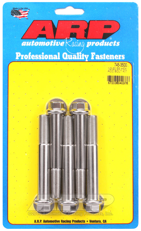 ARP 745-3500 1/2-20 X 3.500 Hex SS Bolts