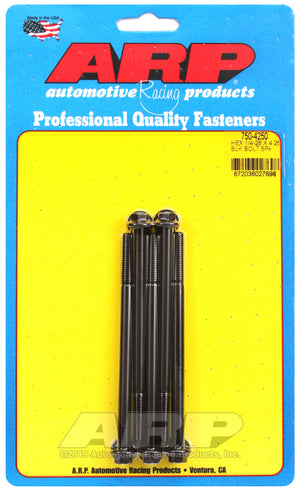 ARP 750-4250 1/4-28 X 4.250 Hex Black Oxide Bolts