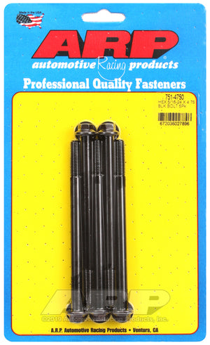 ARP 751-4750 5/16-24 X 4.750 Hex Black Oxide Bolts