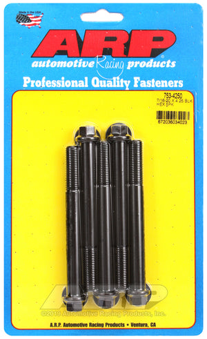 ARP 753-4250 7/16-20 X 4.250 Hex Black Oxide Bolts