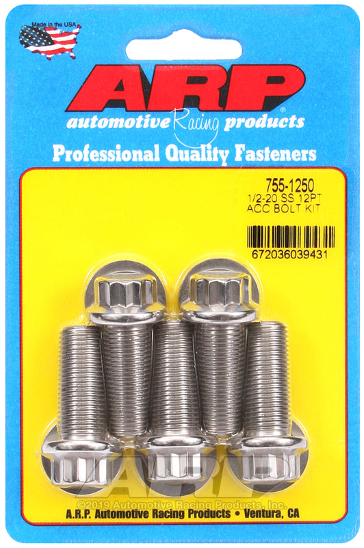 ARP 755-1250 1/2-20 X 1.250 12PT SS Bolts