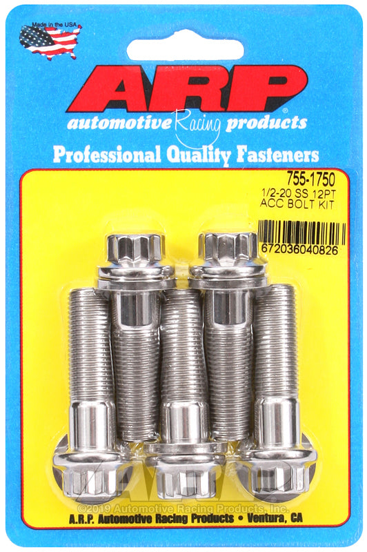 ARP 755-1750 1/2-20 X 1.750 12PT SS Bolts