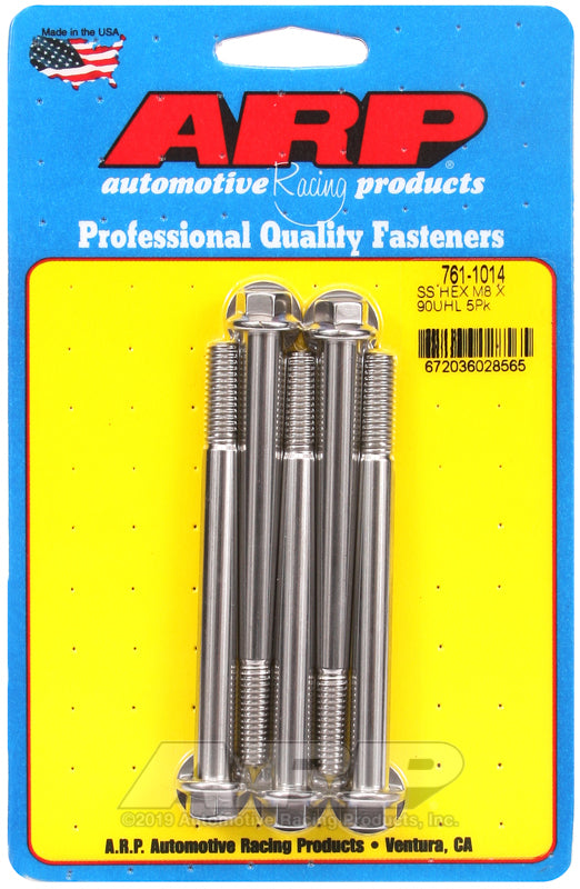 ARP 761-1014 M8 X 1.25 X 90 Hex SS Bolts