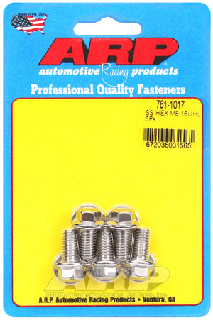ARP 761-1017 M8 X 1.25 X 16 Hex SS Bolts