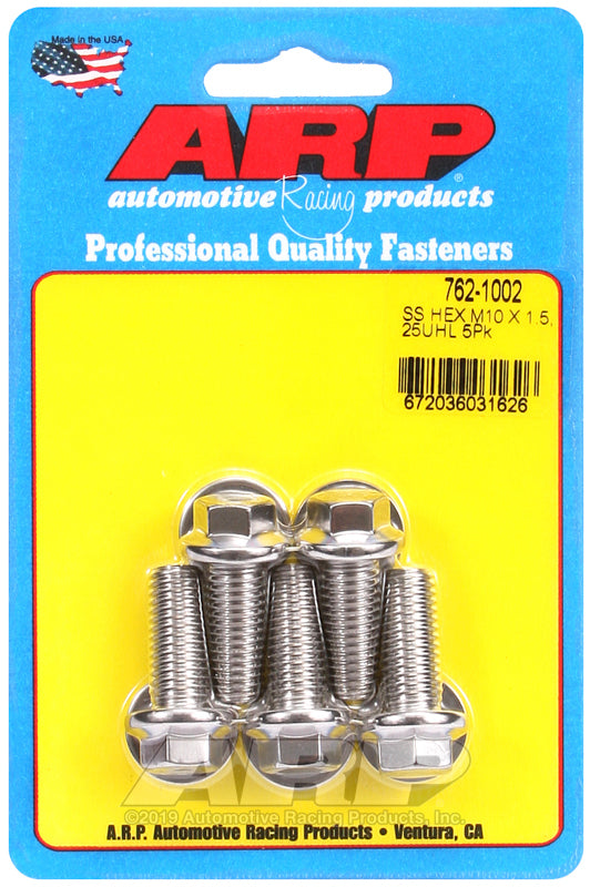 ARP 762-1002 M10 X 1.50 X 25 Hex SS Bolts