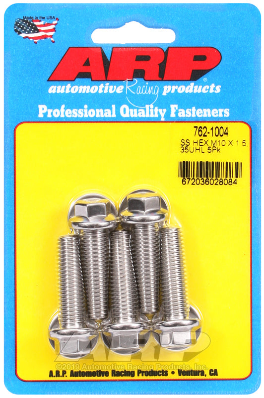 ARP 762-1004 M10 X 1.50 X 35 Hex SS Bolts