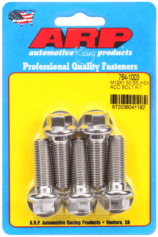 ARP 764-1003 M12 X 1.50 X 35 Hex SS Bolts