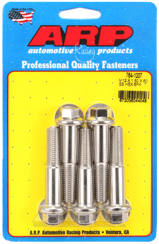 ARP 764-1007 M12 X 1.50 X 60 Hex SS Bolts – Engine Master