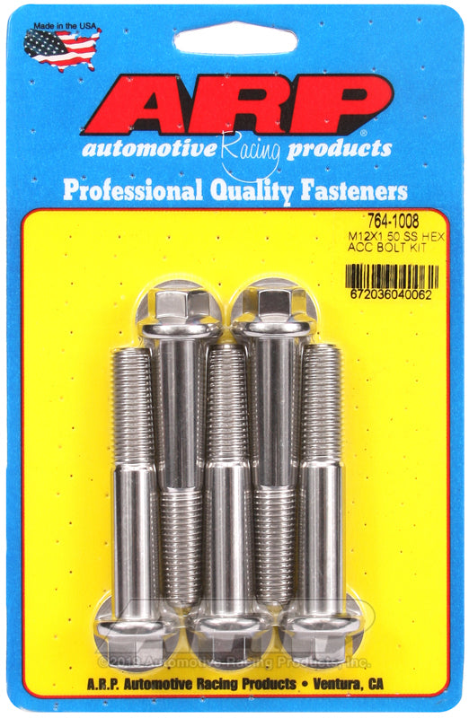 ARP 764-1008 M12 X 1.50 X 70 Hex SS Bolts