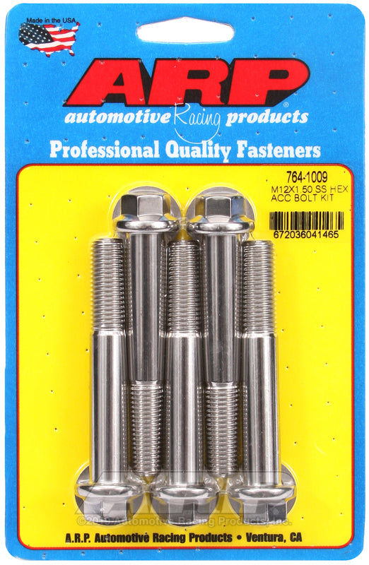 ARP 764-1009 M12 X 1.50 X 80 Hex SS Bolts