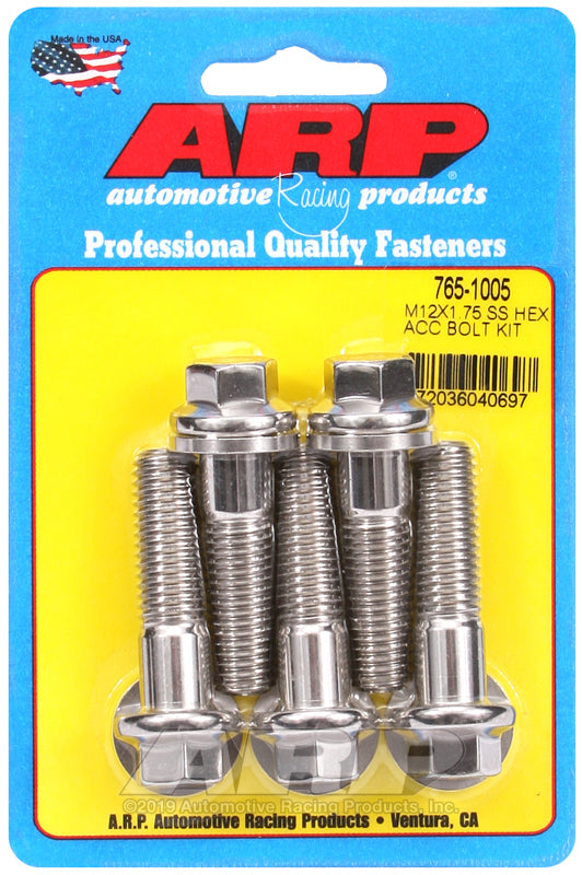 ARP 765-1005 M12 X 1.75 X 45 Hex SS Bolts