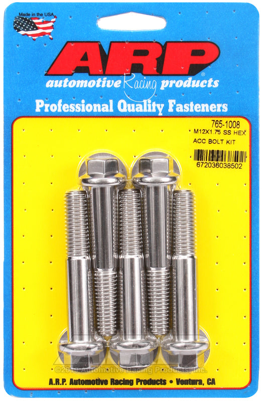 ARP 765-1008 M12 X 1.75 X 70 Hex SS Bolts