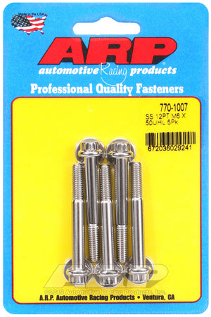 ARP 770-1007 M6 X 1.00 X 50 12PT SS Bolts