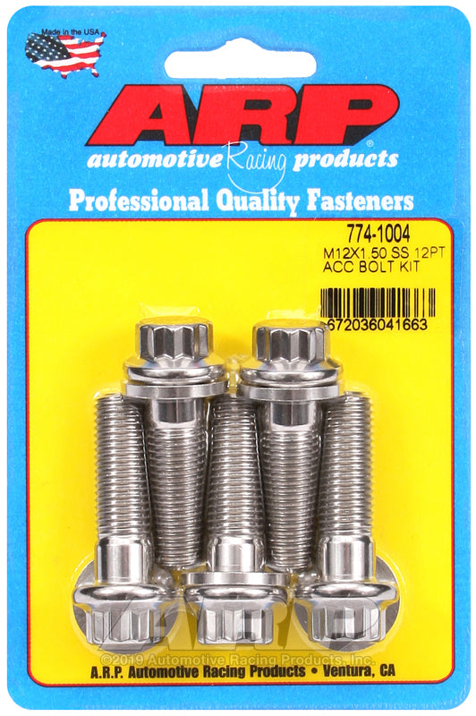 ARP 774-1004 M12 X 1.50 X 40 12PT SS Bolts