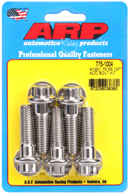 ARP 775-1004 M12 X 1.75 X 40 12PT SS Bolts